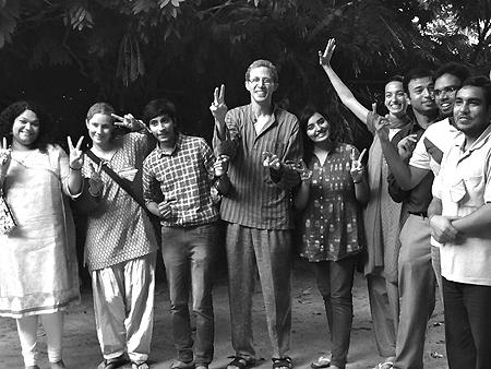 Theosophical Society - Tim with participants in the Youth Forum following the TS convention.